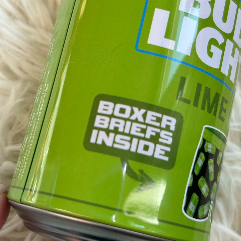 Bud Light Lime boxer brief shorts in sealed can size XL NEW! Great gift!! - Picture 5 of 6
